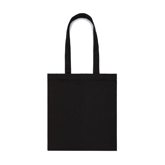 AS Colour 1000 PARCEL TOTE black tote bag with long handles and 320 GSM fabric weight