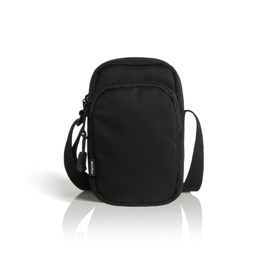 AS Colour 1010 recycled black camera bag with adjustable strap and zipper pockets
