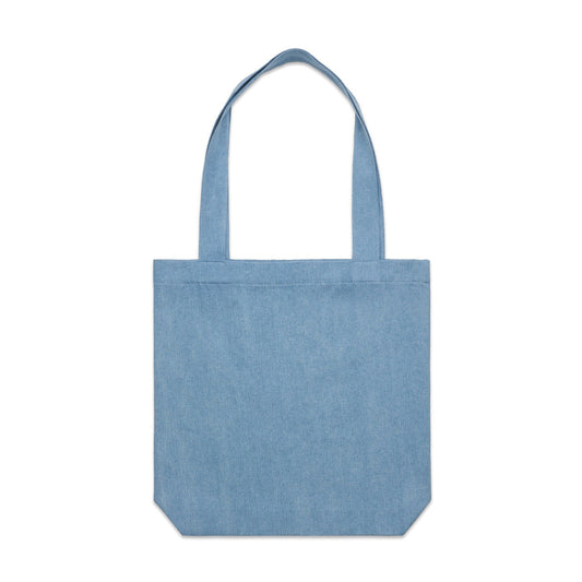 AS Colour 1012 Denim Carrie Tote bag in light blue with shoulder straps
