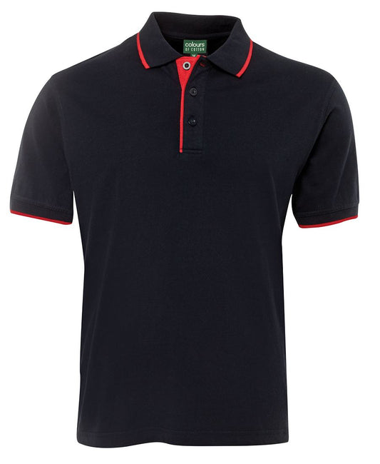 C of C TIPPING POLO NAVY/RED - S - Navy/Red