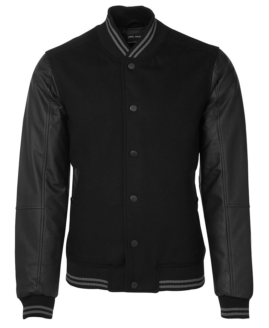 JB's ART LEATHER BASEBALL JACKET