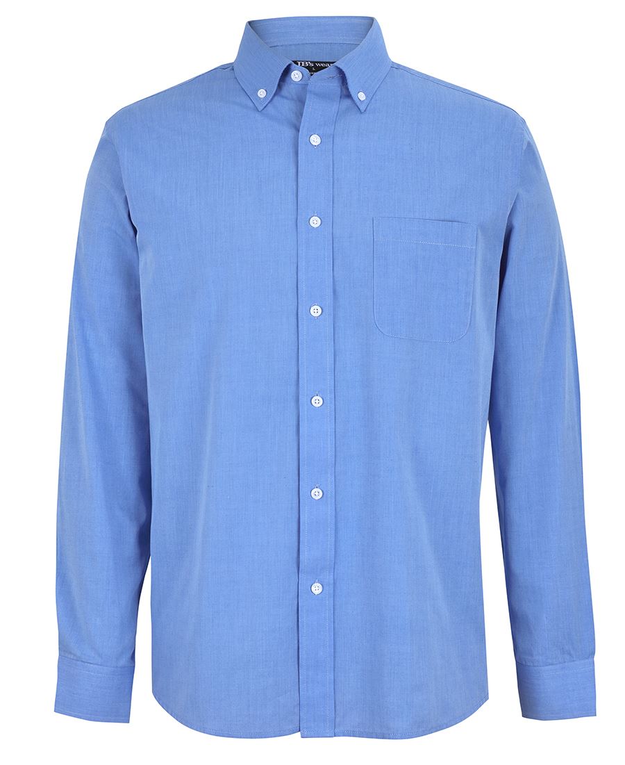 JB's L/S FINE CHAMBRAY SHIRT LT BLUE - 4FC