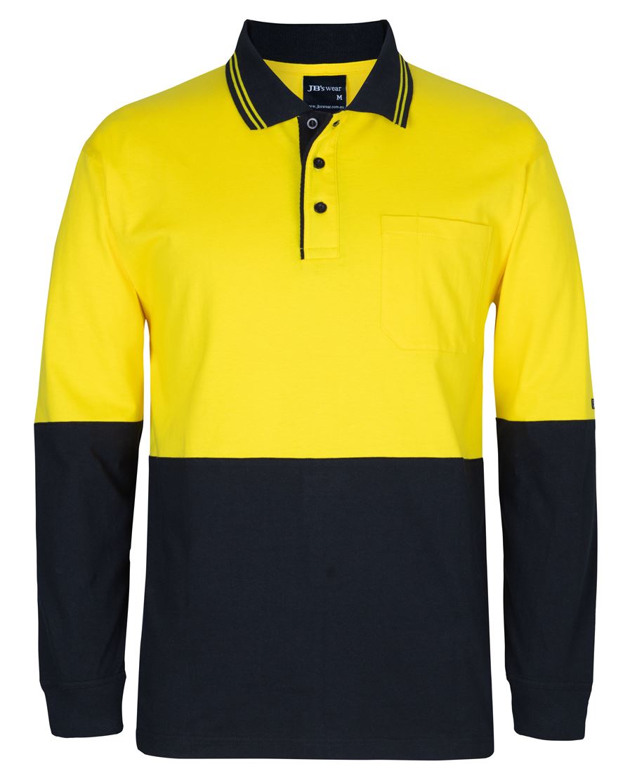 JB's HV L/S COTTON POLO - 6CPHL