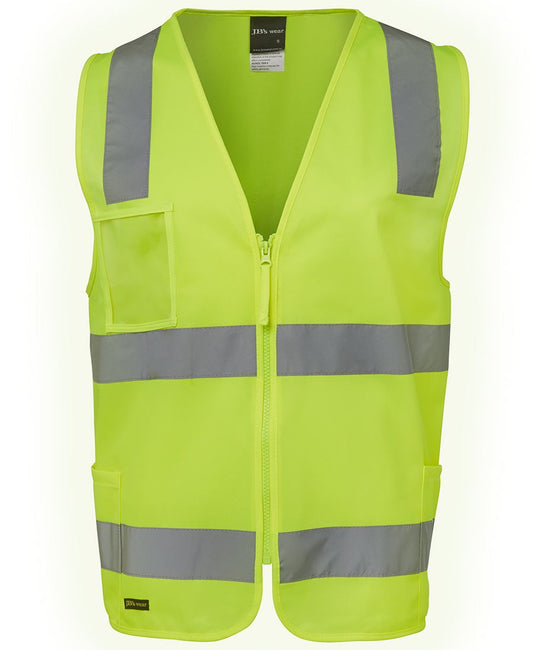 JB's HV (D+N) ZIP SAFETY VEST - 6DNSZ