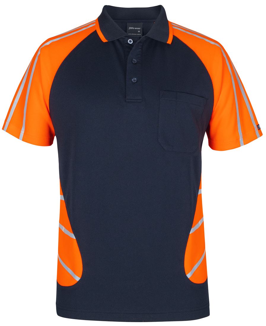 JB's STREET SPIDER POLO W/ REFLECTIVE STRIPE - 6HSSR