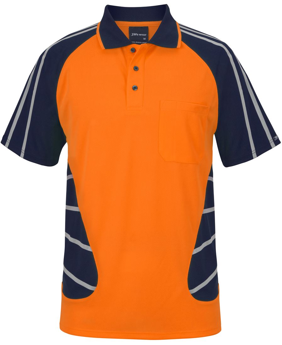 JB's STREET SPIDER POLO W/ REFLECTIVE STRIPE
