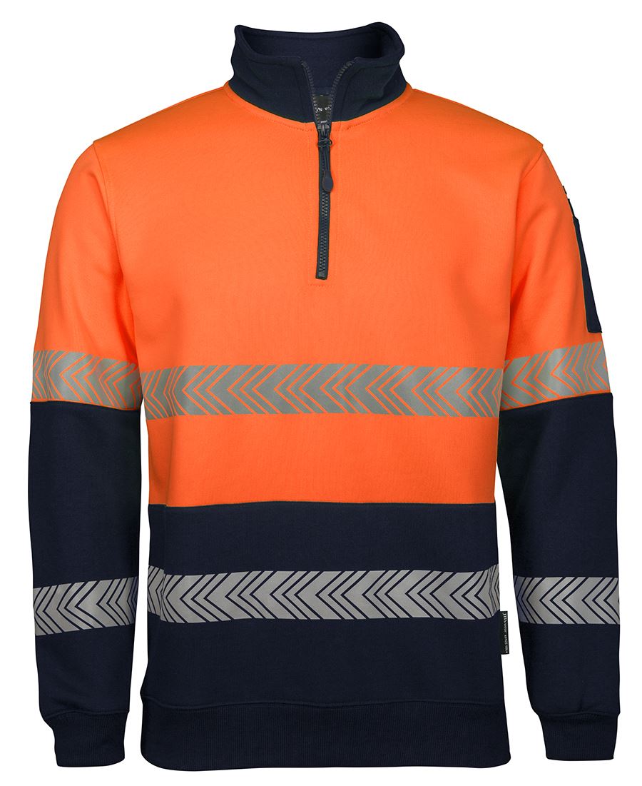 JB's HV 1/2 ZIP SEGMENTED TAPE FLEECY