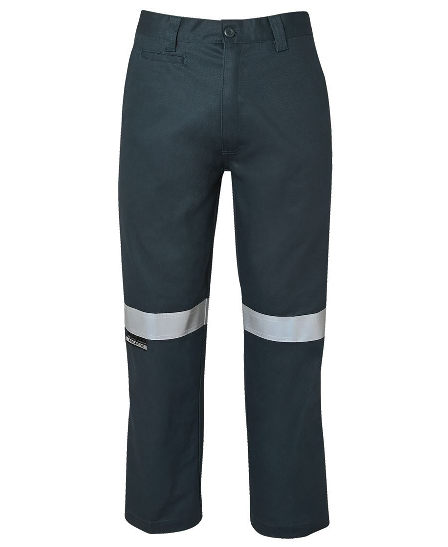JB's M/RISED WORK TROUSER WITH REFLECTIVE TAPE GREEN - 6MDNT
