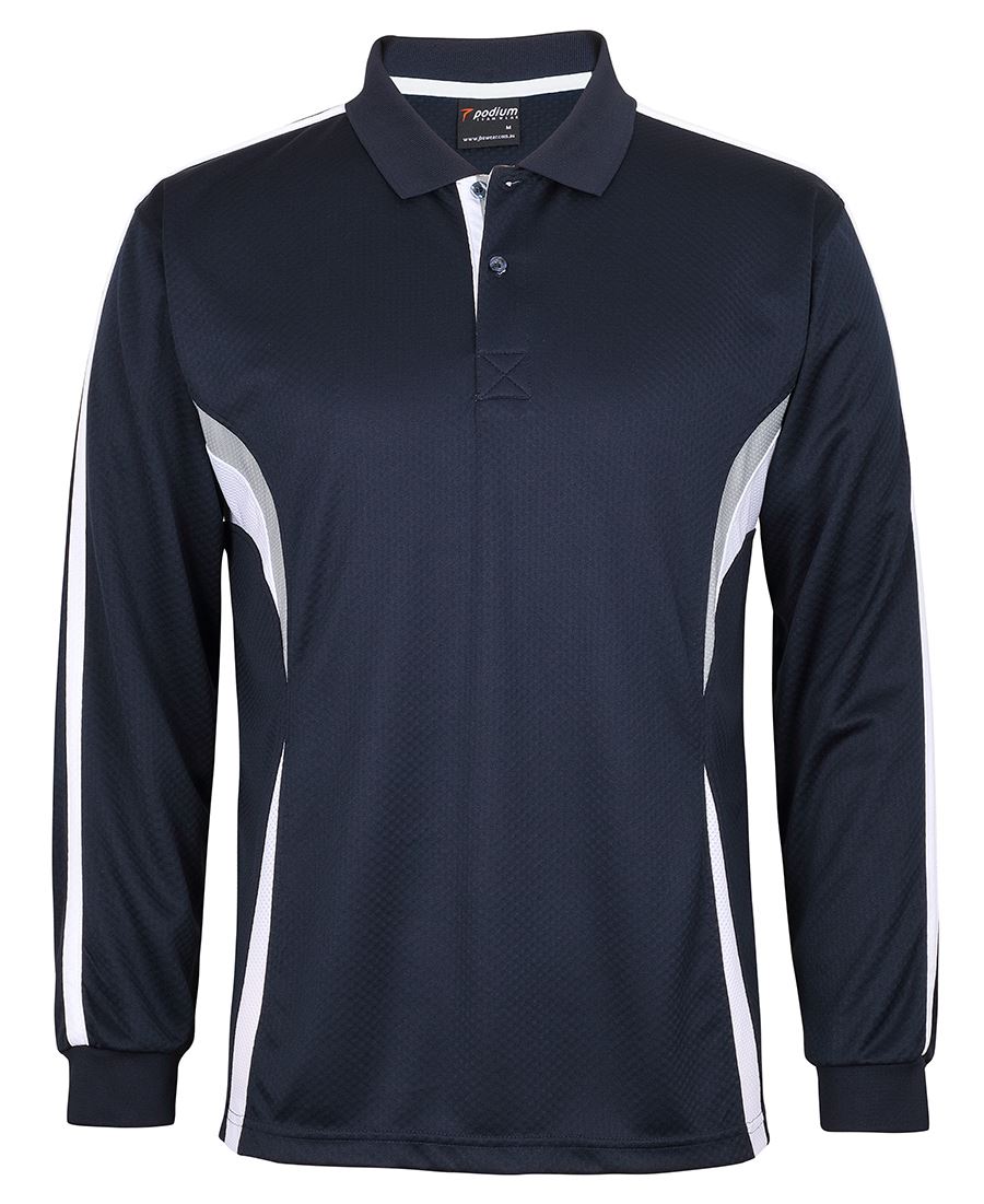 JB's PODIUM L/S COOL POLO - 7CLP