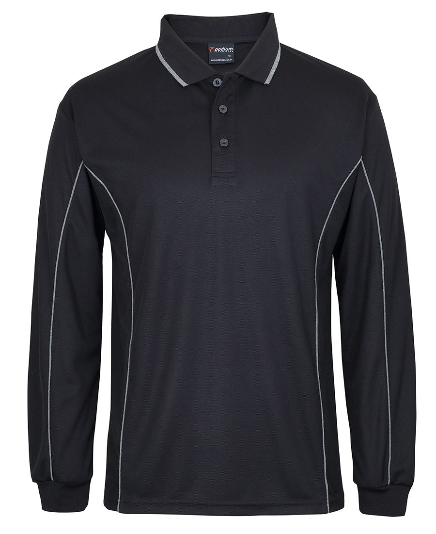 JB's PODIUM L/S PIPING POLO - 7PIPL