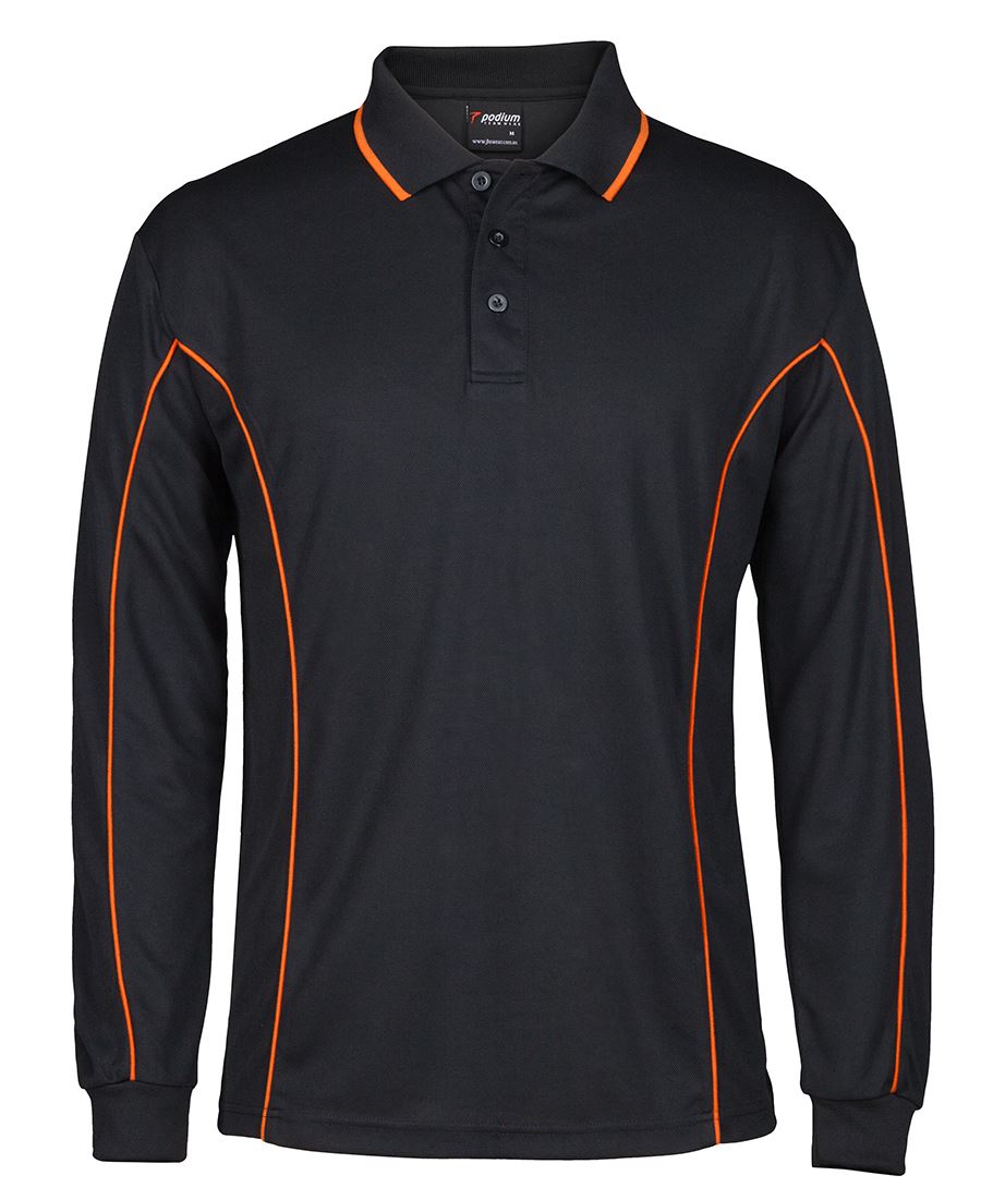 JB's PODIUM L/S PIPING POLO - 7PIPL