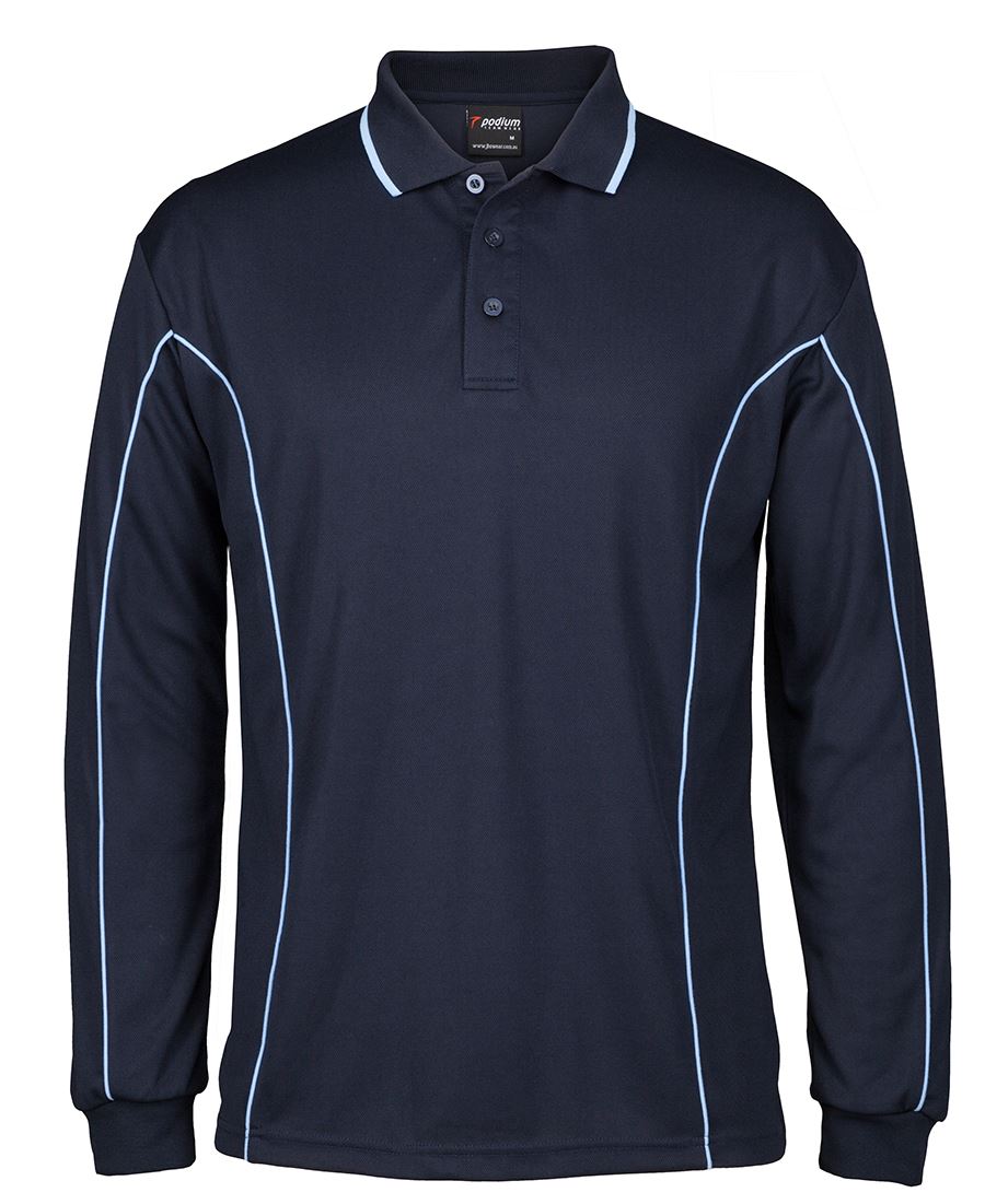JB's PODIUM L/S PIPING POLO - 7PIPL