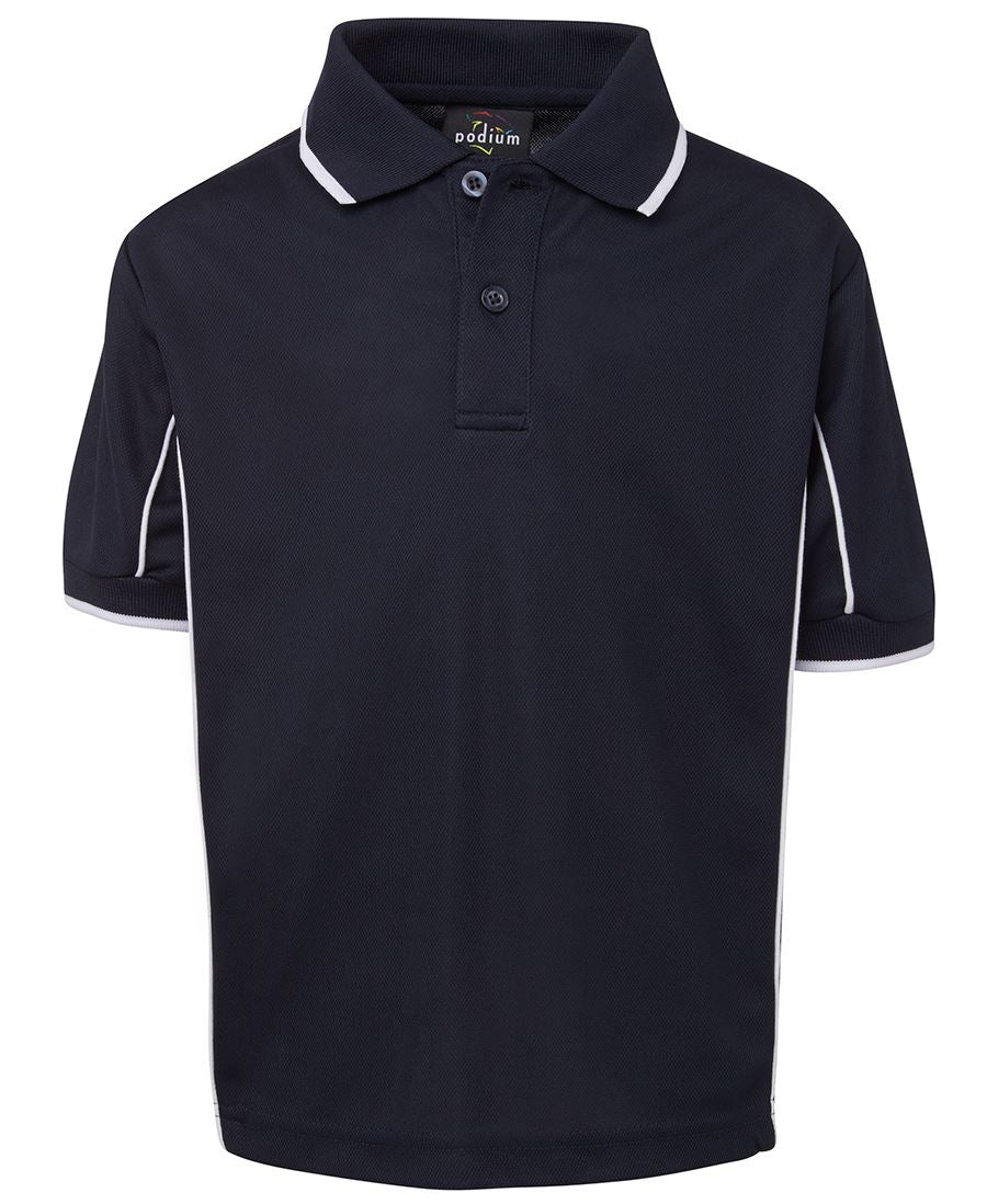 PODIUM KIDS S/S PIPING POLO