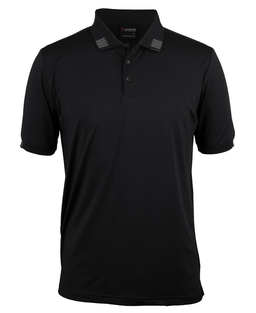 JB's PODIUM 4 STRIPE S/S STRETCH POLO - 7S4P