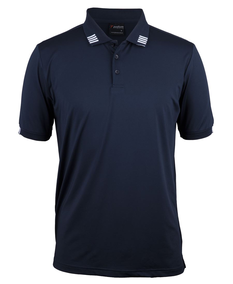 JB's PODIUM 4 STRIPE S/S STRETCH POLO - 7S4P