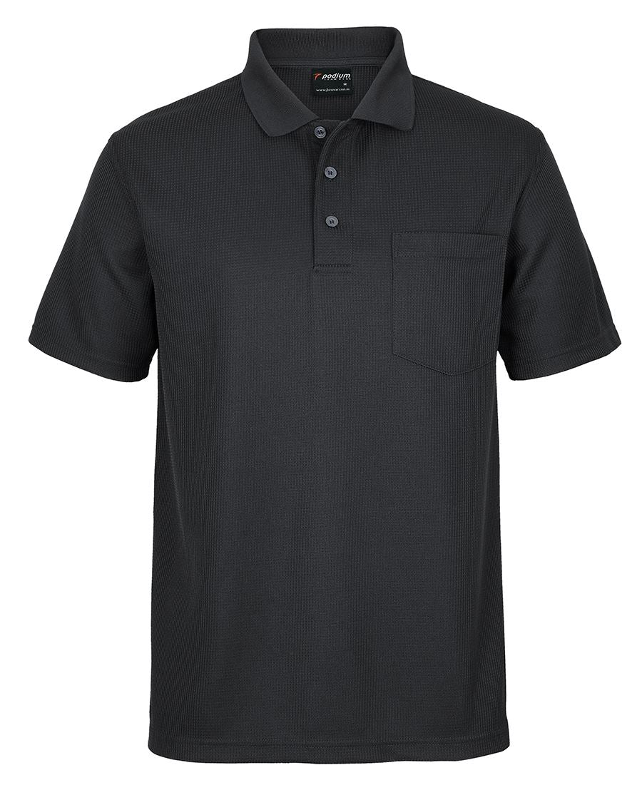 JB's PODIUM WAFFLE POCKET POLO - 7WPP