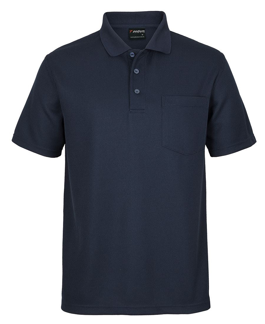 PODIUM WAFFLE POCKET POLO