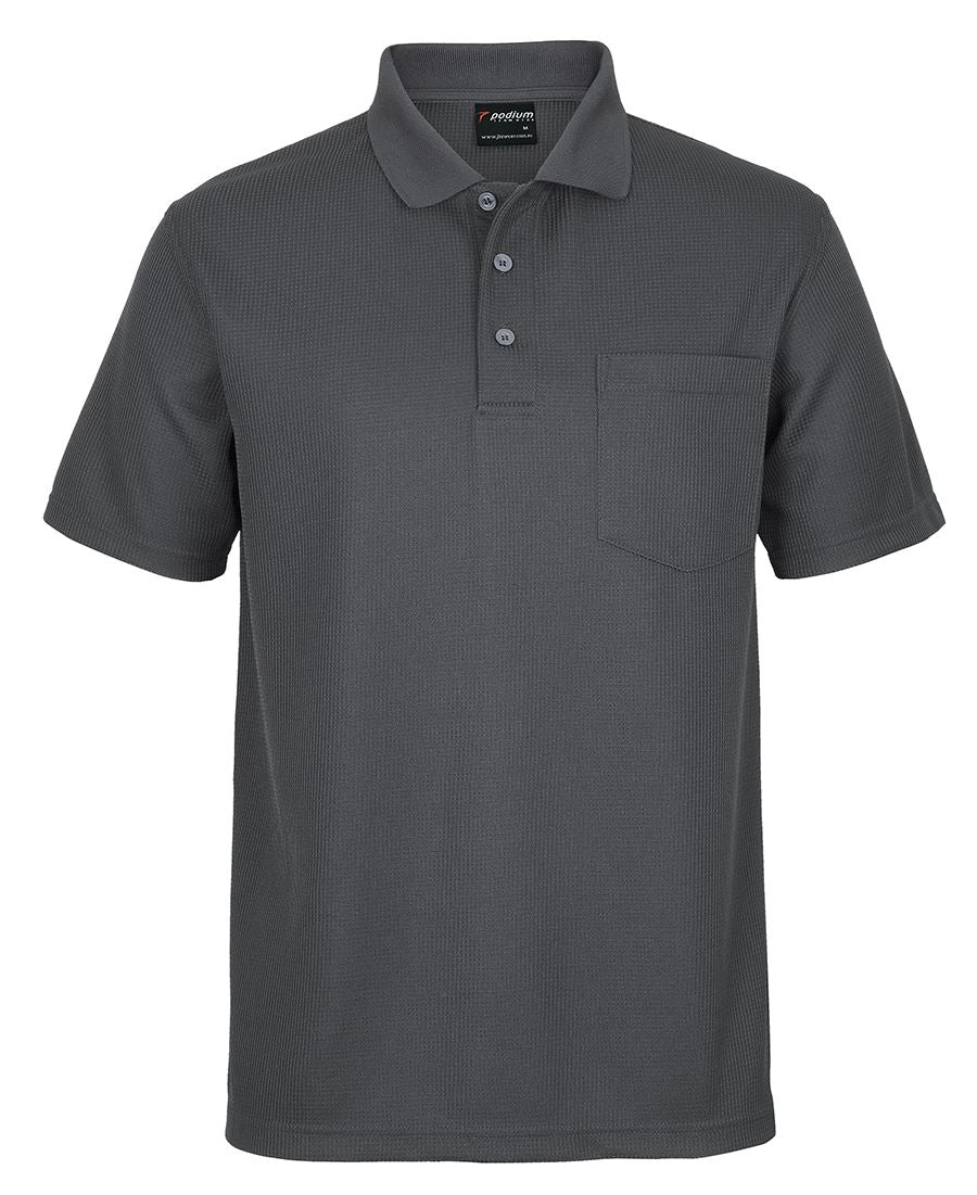 JB's PODIUM WAFFLE POCKET POLO - 7WPP