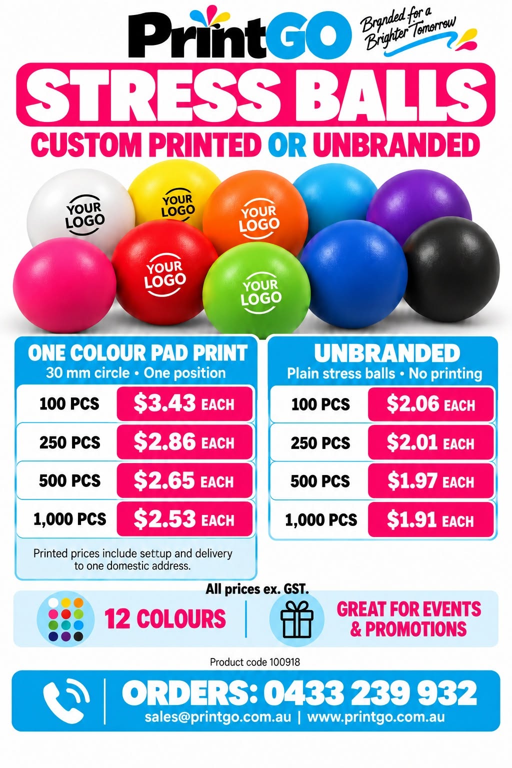 Stress Balls Printed or Unbranded