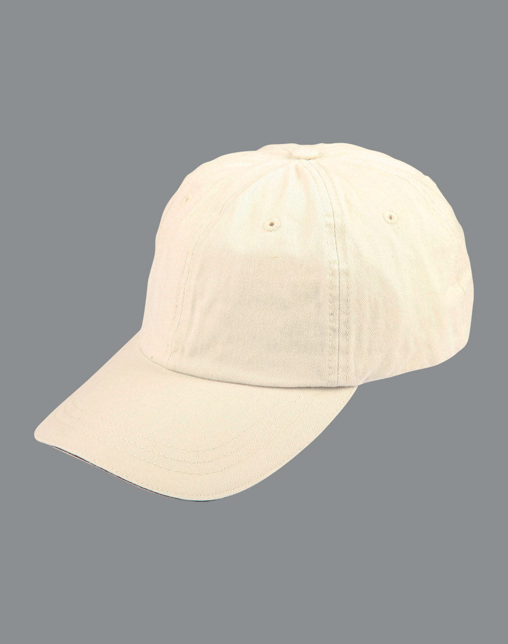 Washed polo cotton unstructured cap sandwich cap - CH40