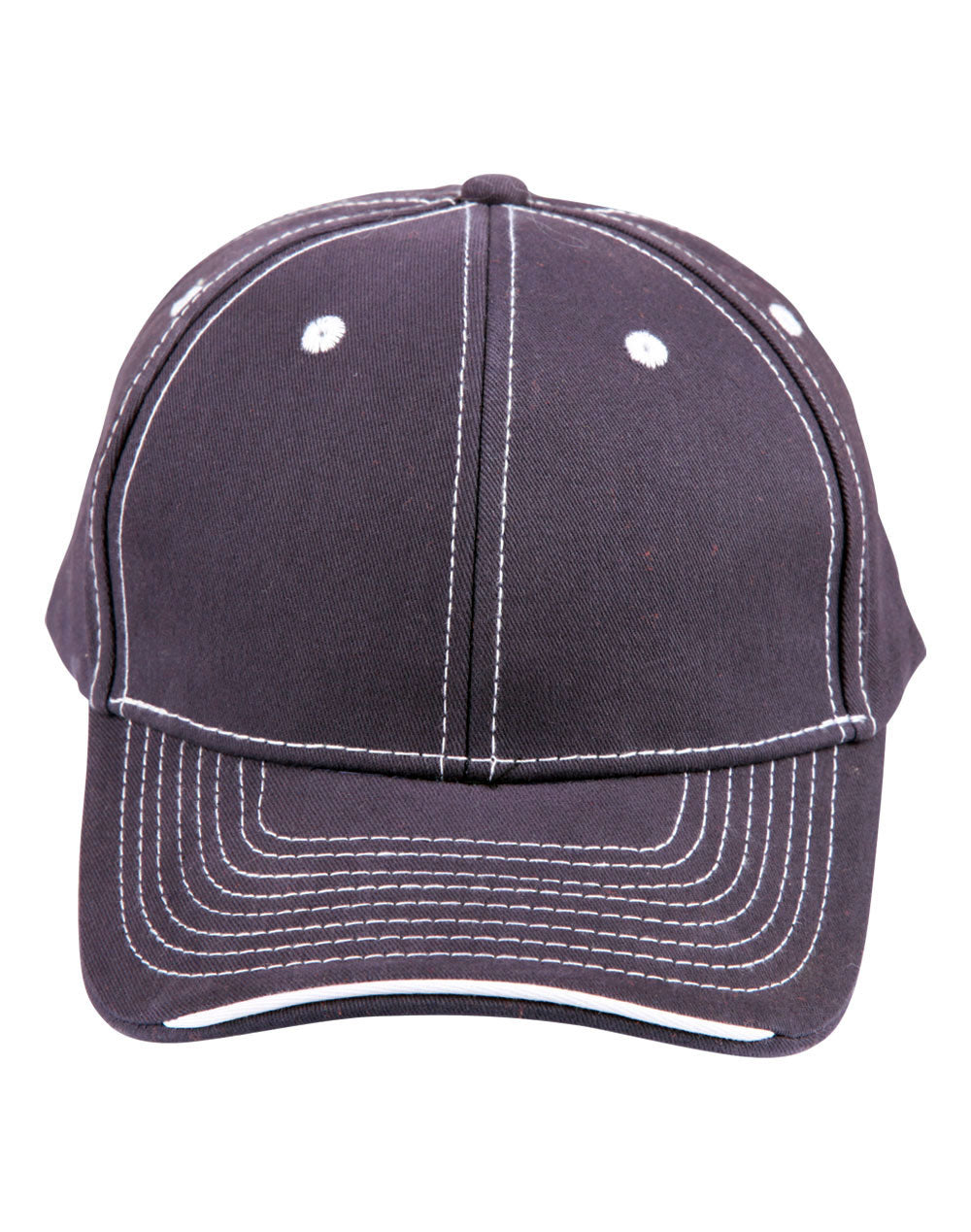 Premium Cotton Twill Contrast Trim Cap - CH65