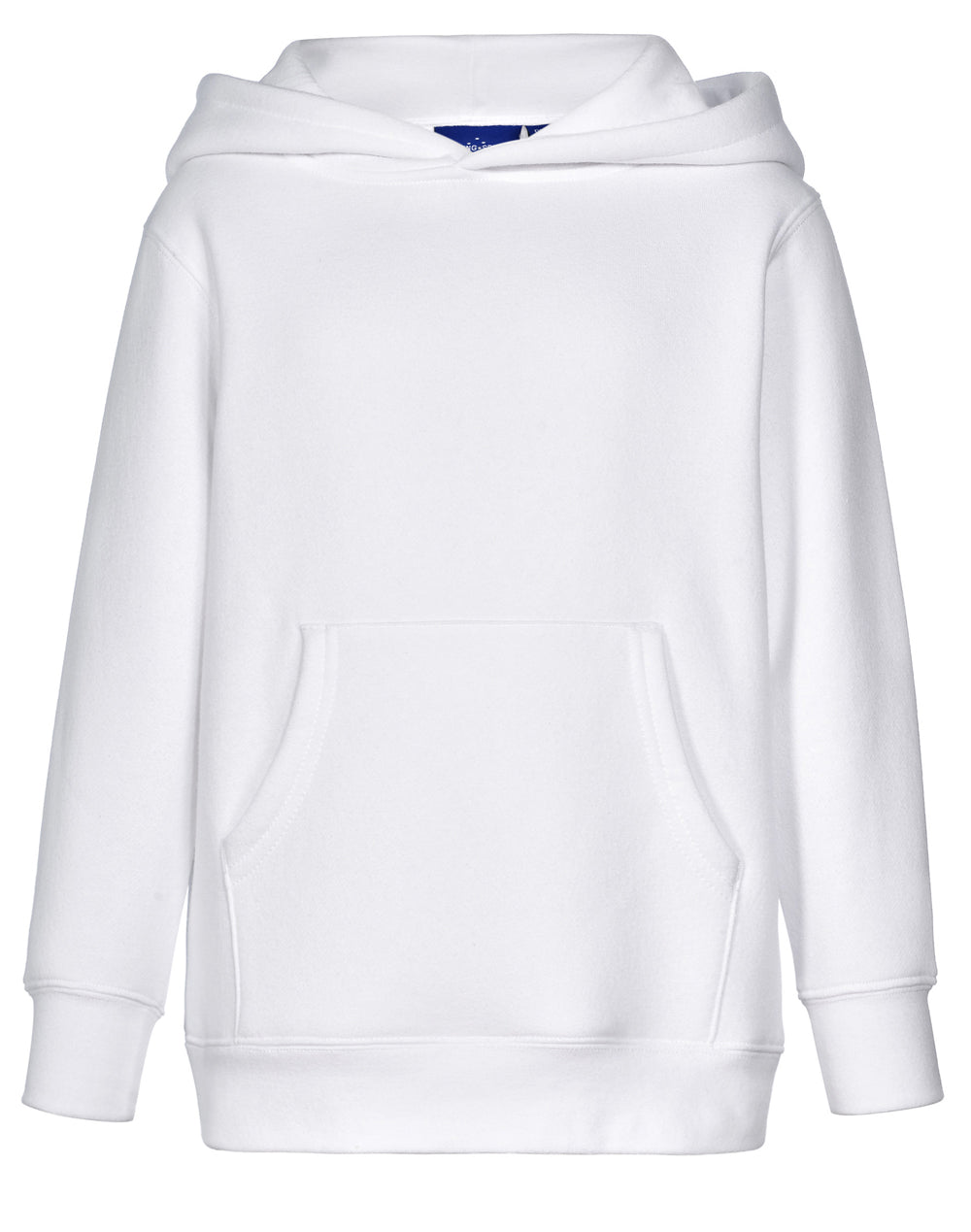Kids' Close Front Contrast Fleecy Hoodie - FL09K