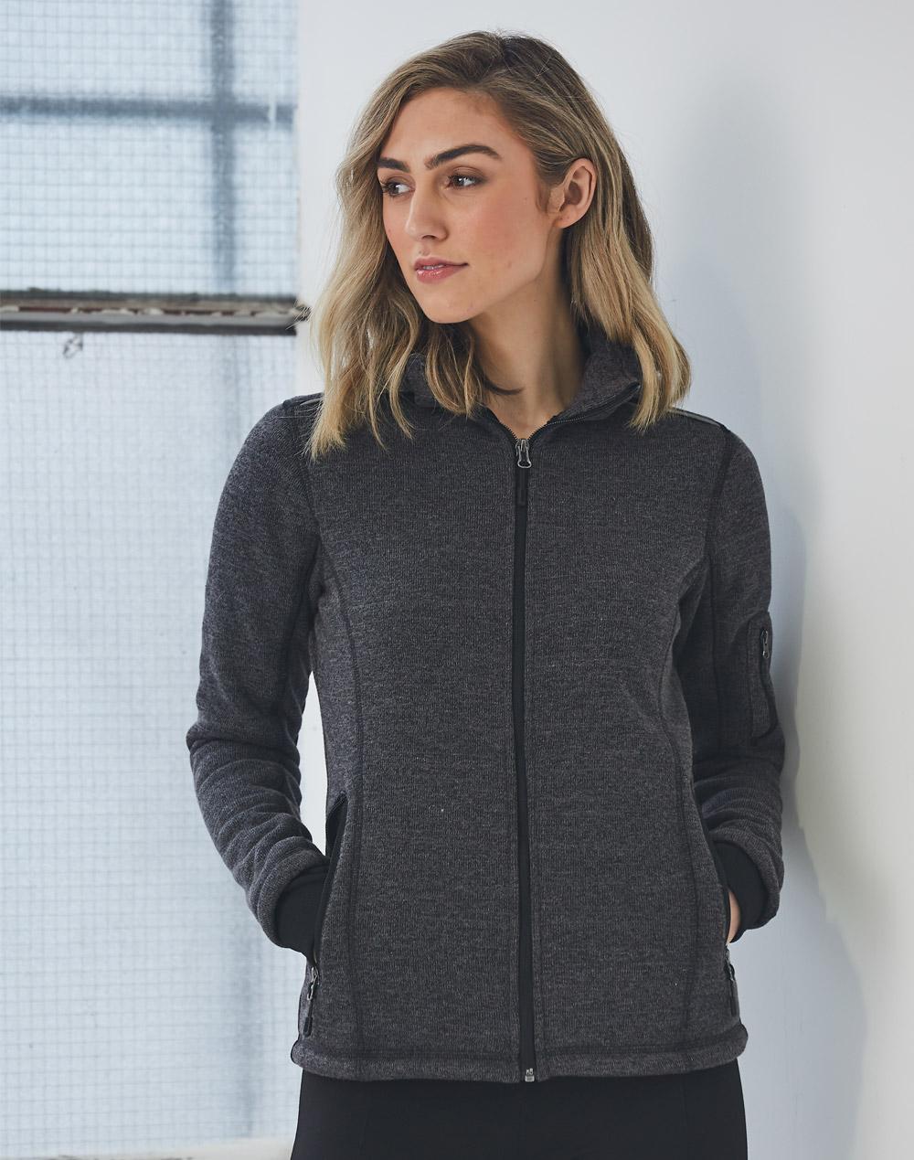Ladies' Heather Bonded Fleece Jacket - JK42