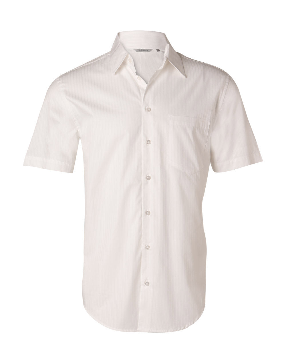 Men's Self Stripe S/S Shirt - M7100S