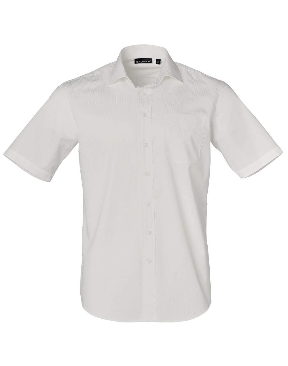 Men's Dobby Striped Taped S/S Shirt - M7110S
