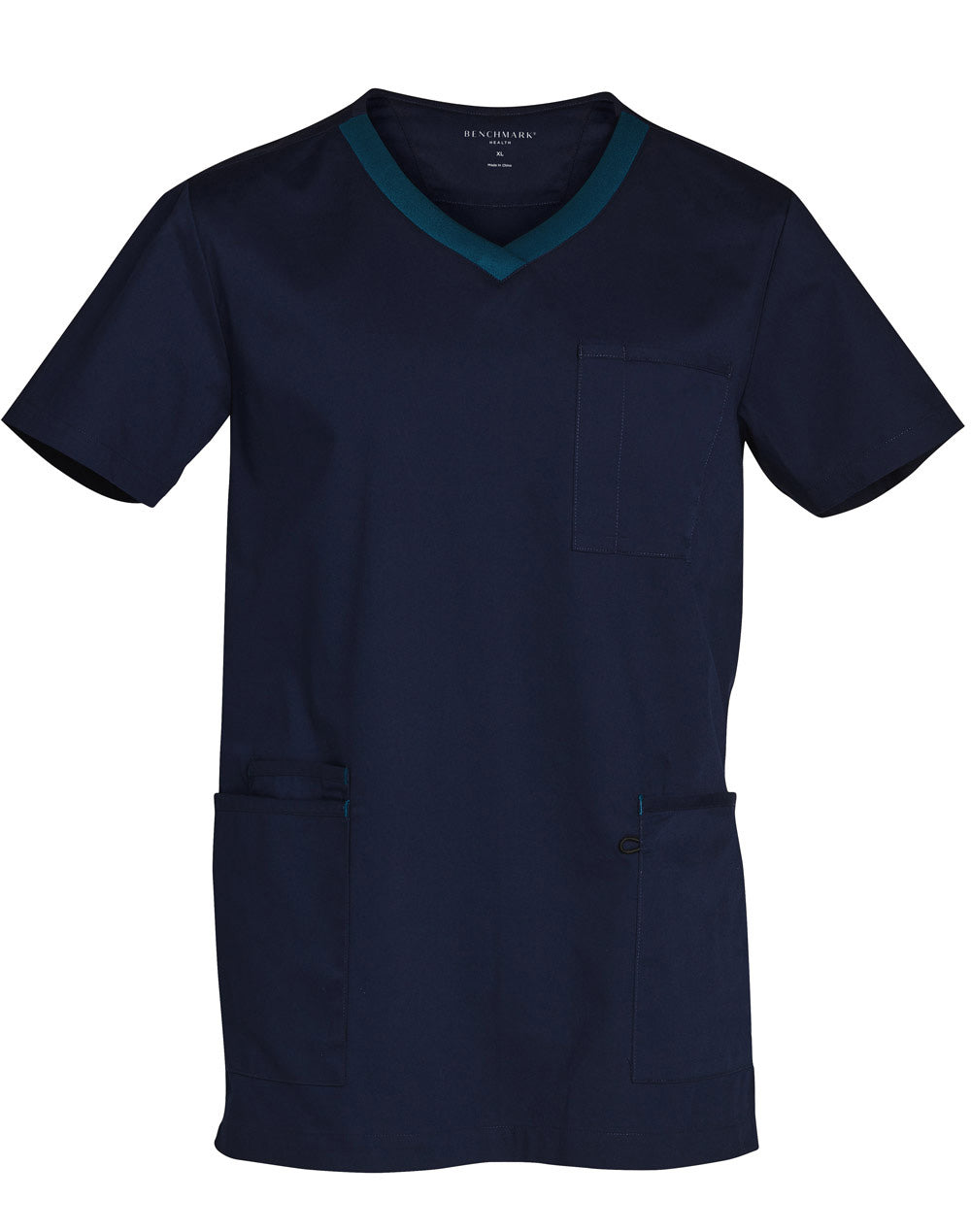 Men's Contrast Colour S/S Scrub Top - M7650