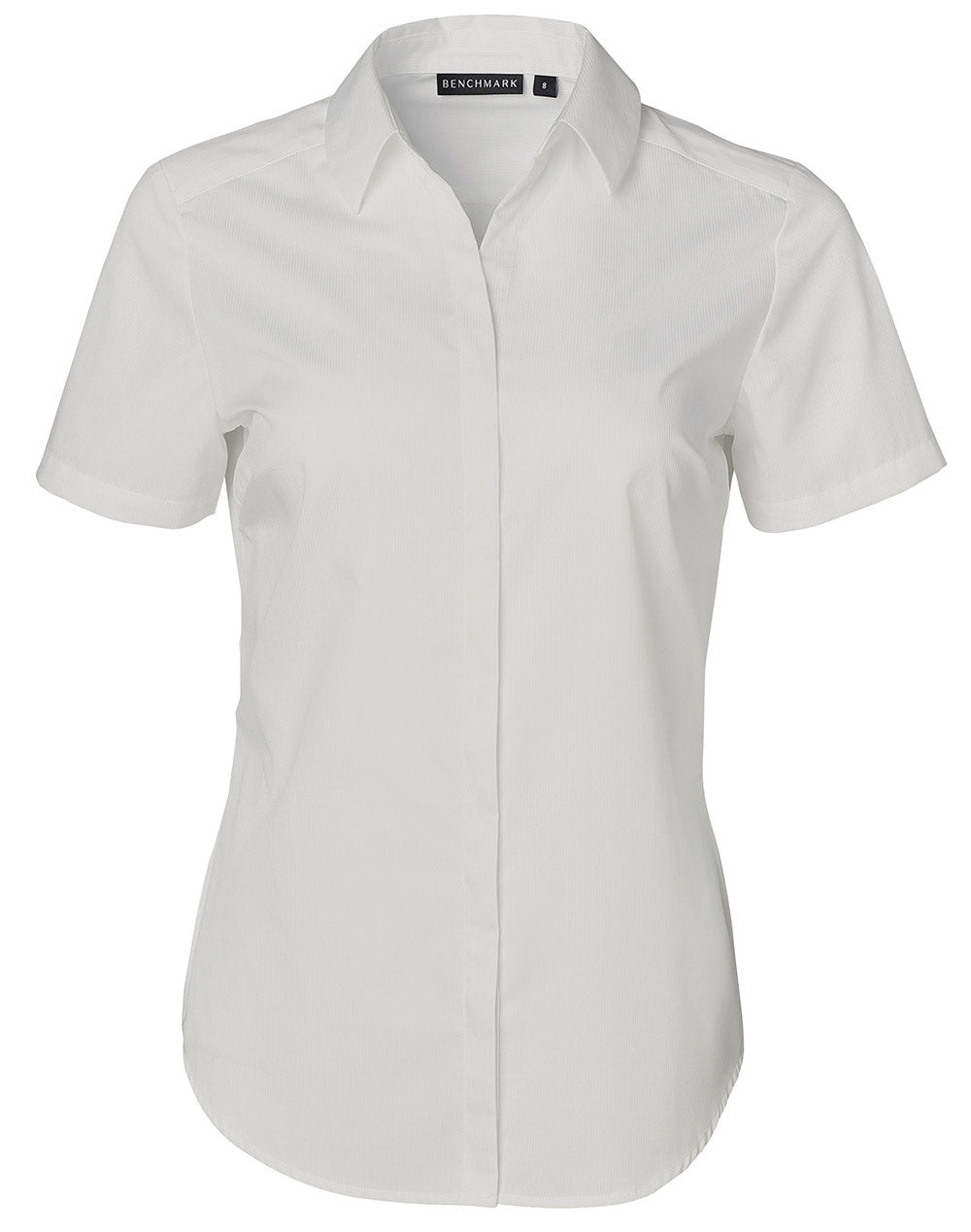Ladies' Dobby Striped Taped S/S Shirt - M8110S