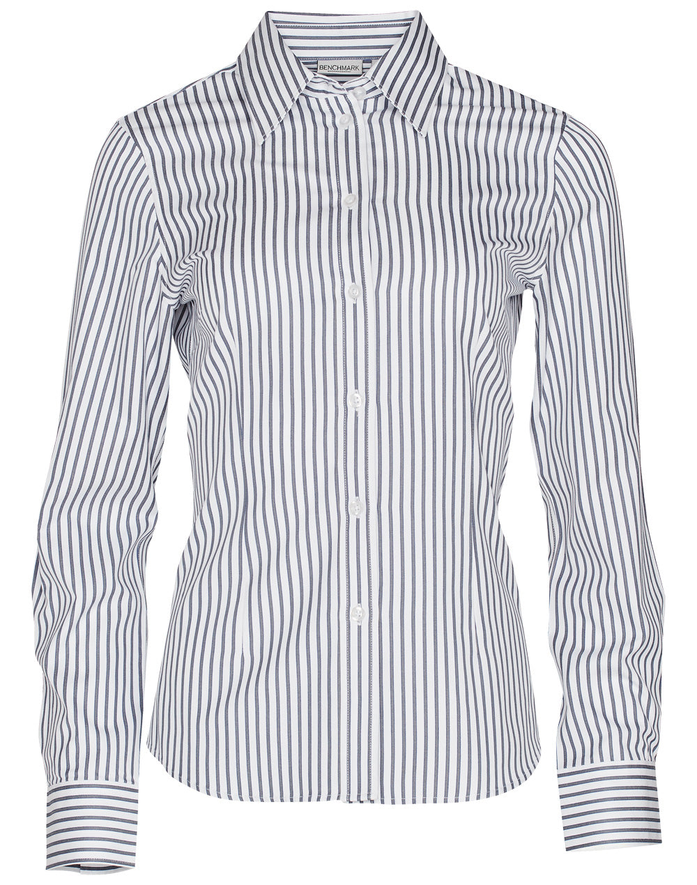 Women's Sateen Stripe L/S Shirt - M8310L
