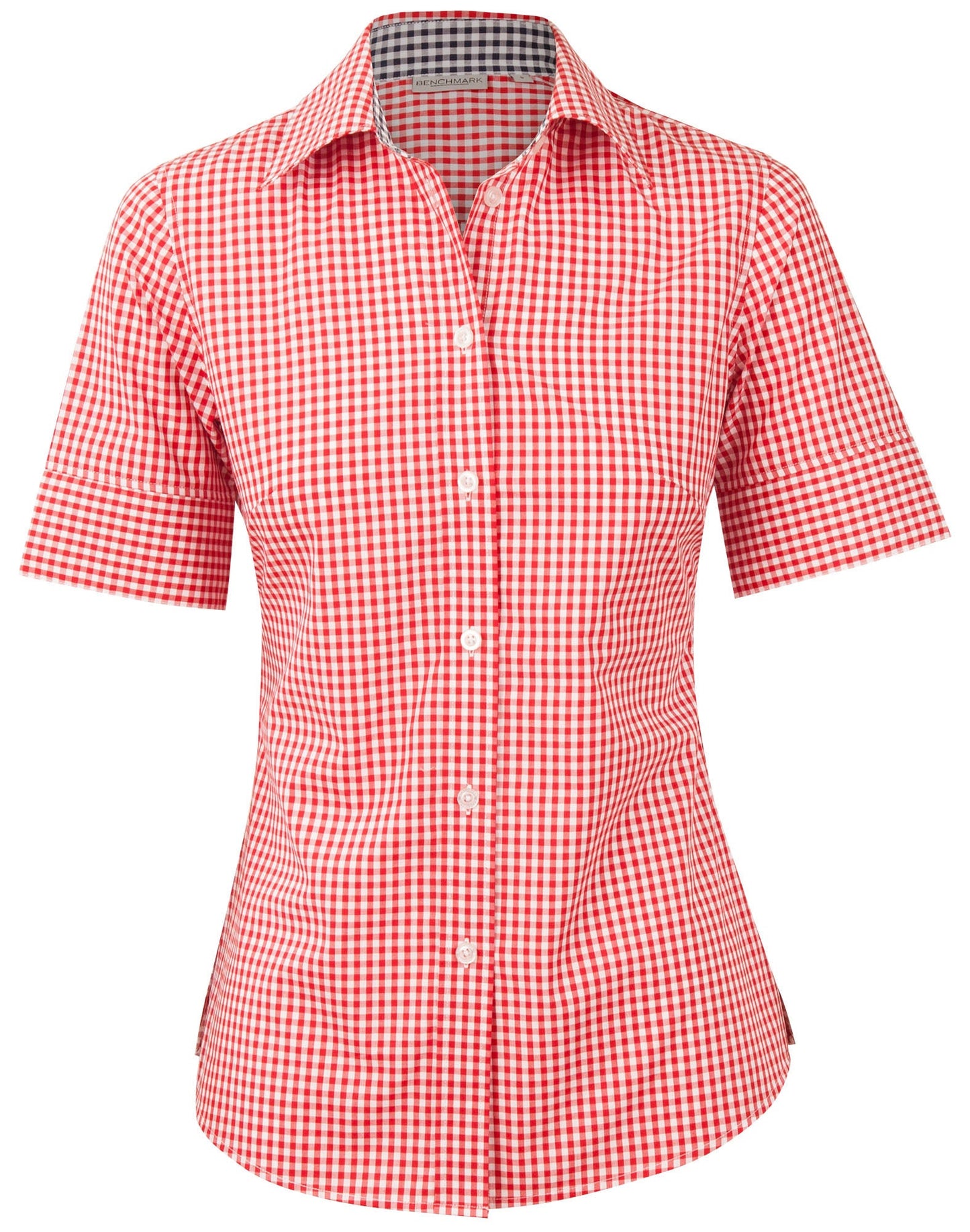 Women's Gingham Check S/S Shirt - M8330S