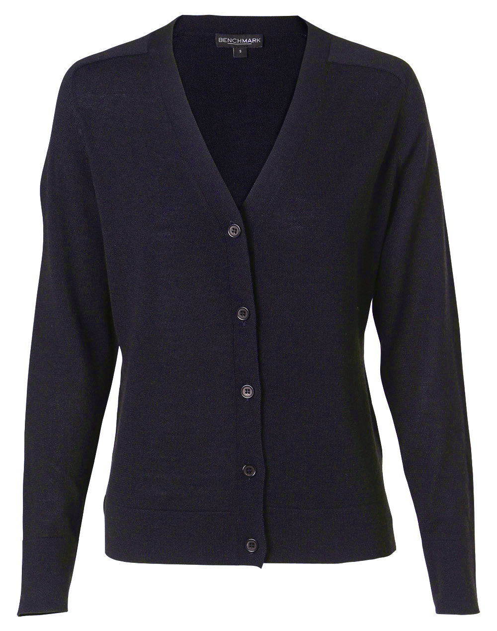 Women's 100% Merino Wool L/S Cardigan - M9602