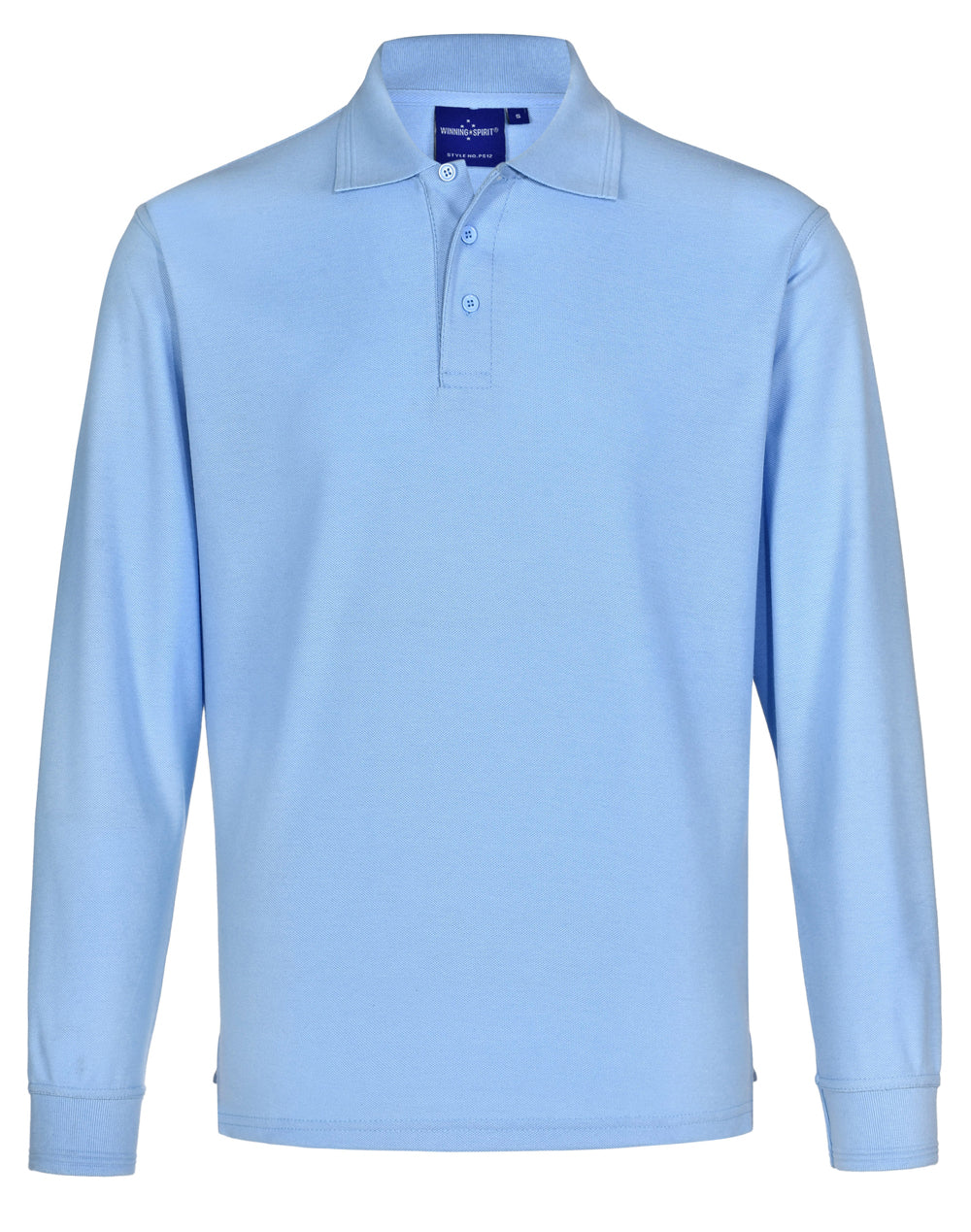 Adults' 240gsm Poly/Cotton Pique L/S Polo - PS12