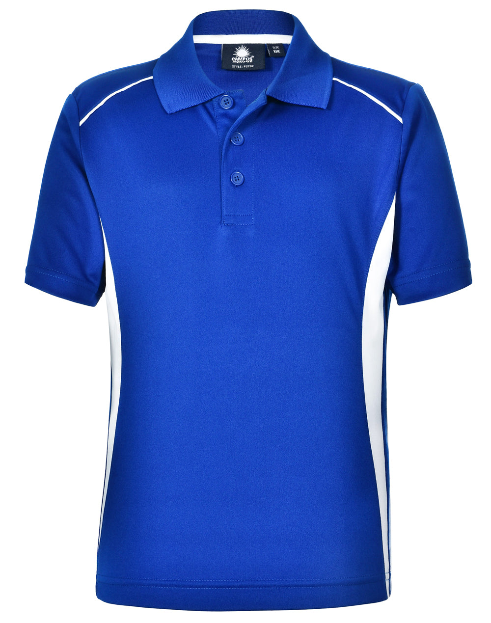 Kids' Cooldry S/S Contrast Interlock Polo - PS79K