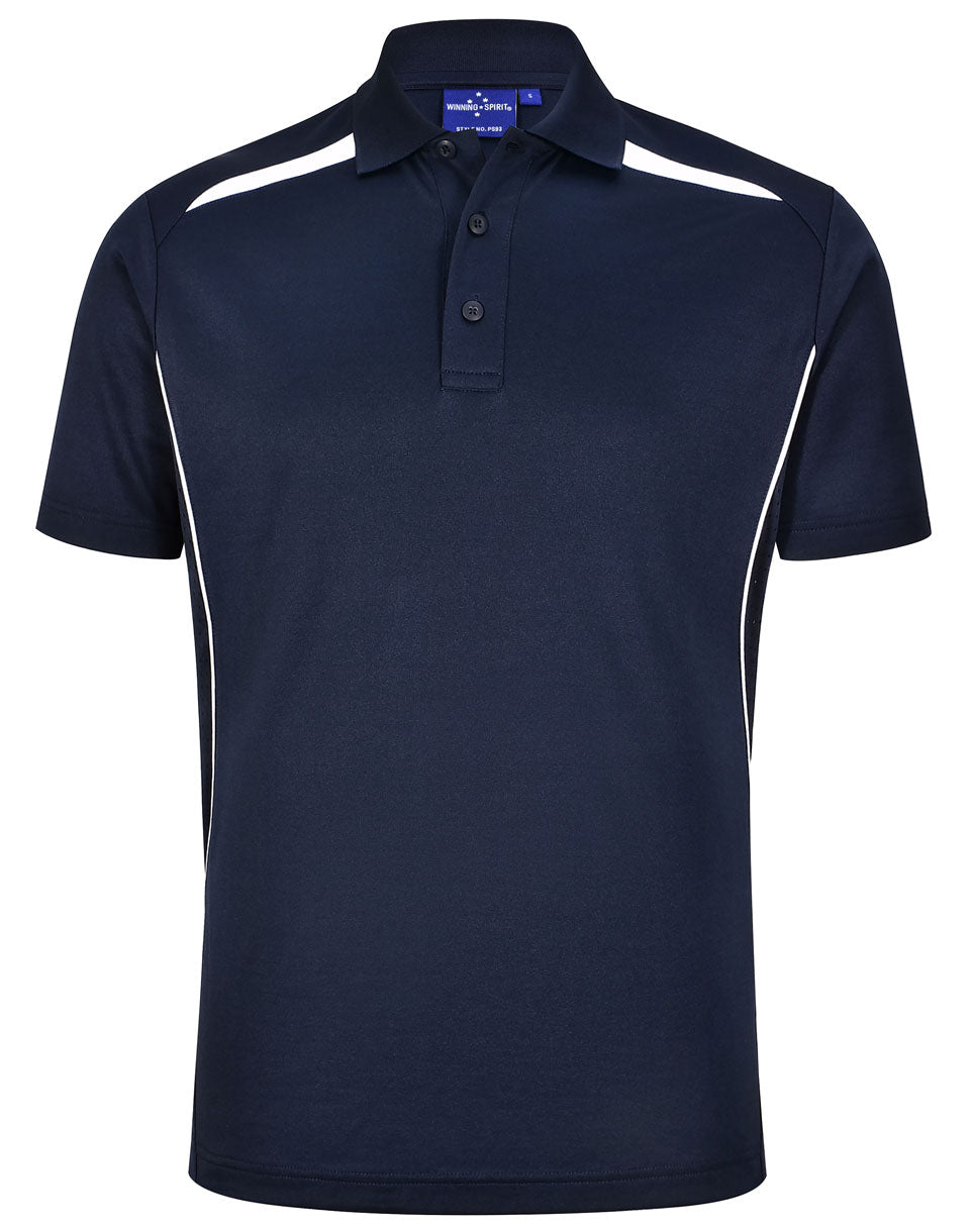 Men's Sustainable Poly/Cotton Contrast S/S Polo - PS93