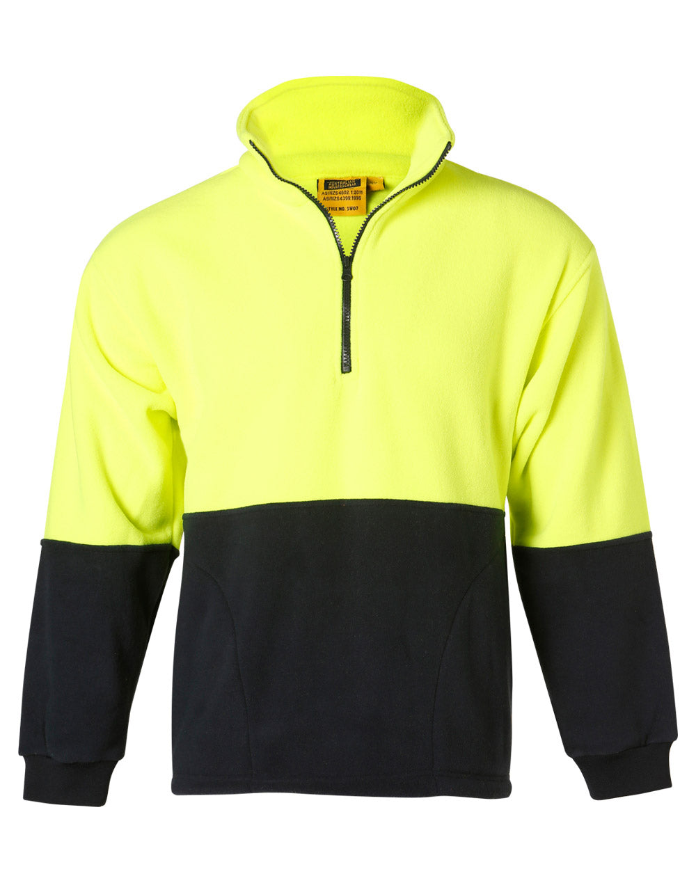 Hi-Vis polar fleece half zip pullover - SW07