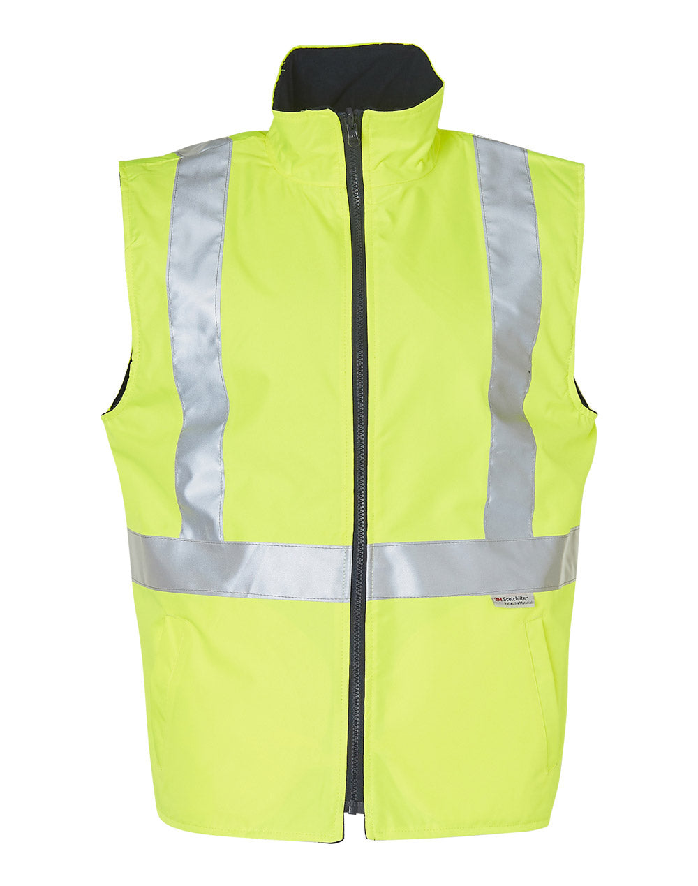 Hi-Vis Reversible Safety Vest With Hoop Pattern 3M Tapes - SW19A