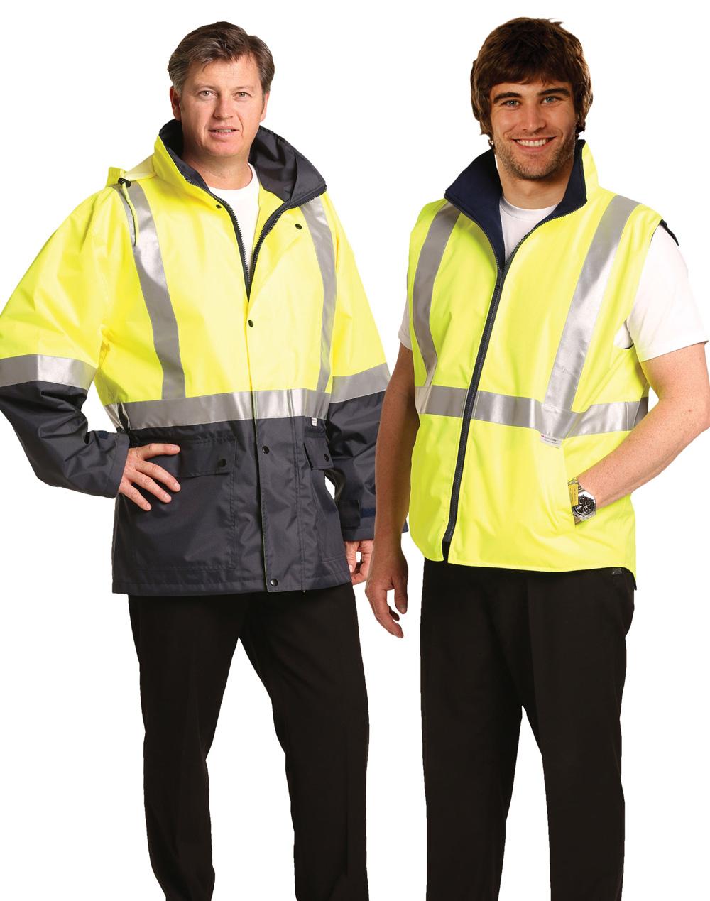 Hi-Vis Three in One Safety Jacket with 3M Tapes - SW20A