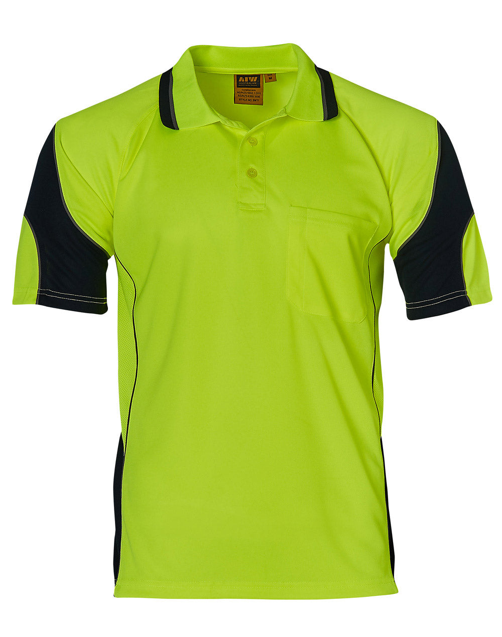 Cooldry Hi-Vis Mini Waffle Safety Polo - SW71