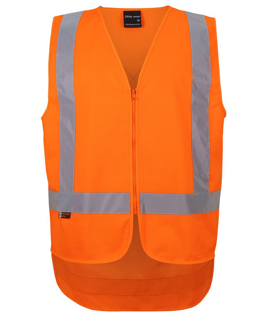 JB's NSW/QLD RAIL (D+N) ZIP X-BACK SAFETY VEST