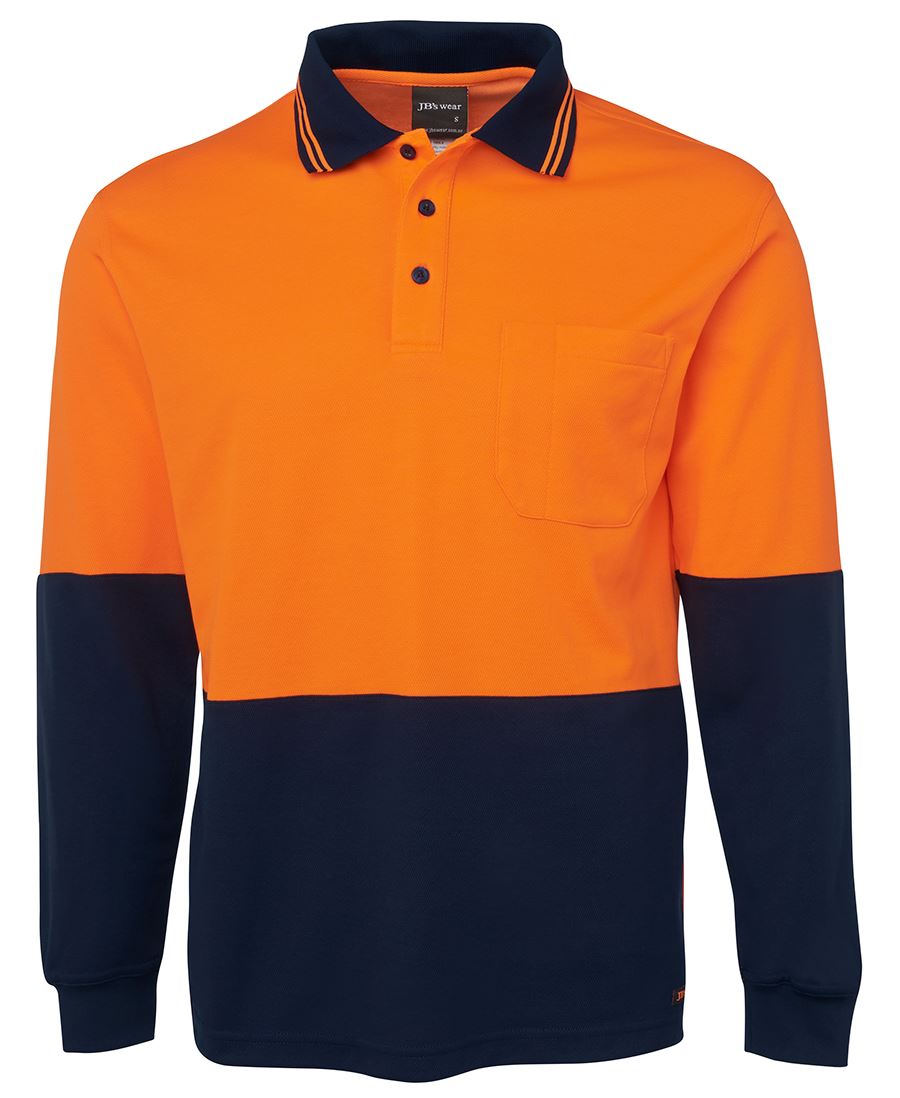 JB's HV L/S COTTON BACK POLO