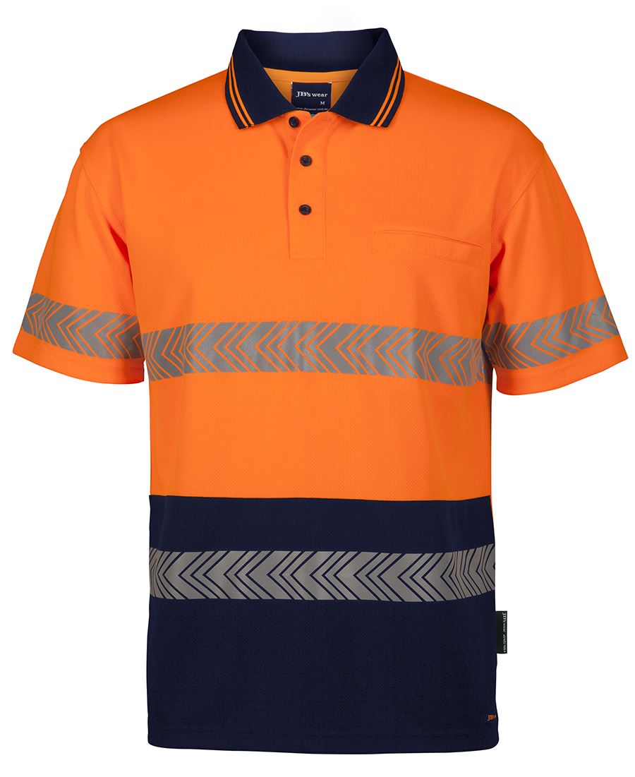 JB's HV S/S SEGMENTED TAPE POLO - 6HSST