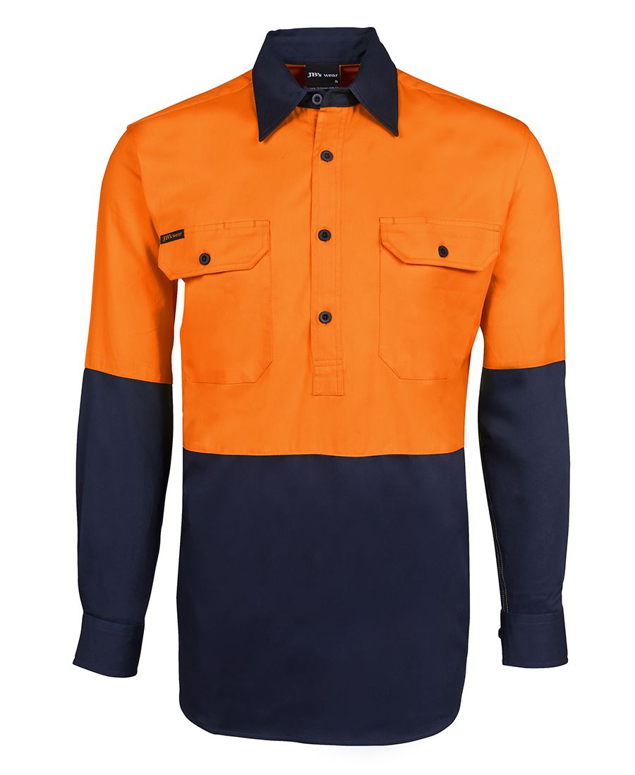 JB's HV CLOSE FRONT L/S 190G SHIRT