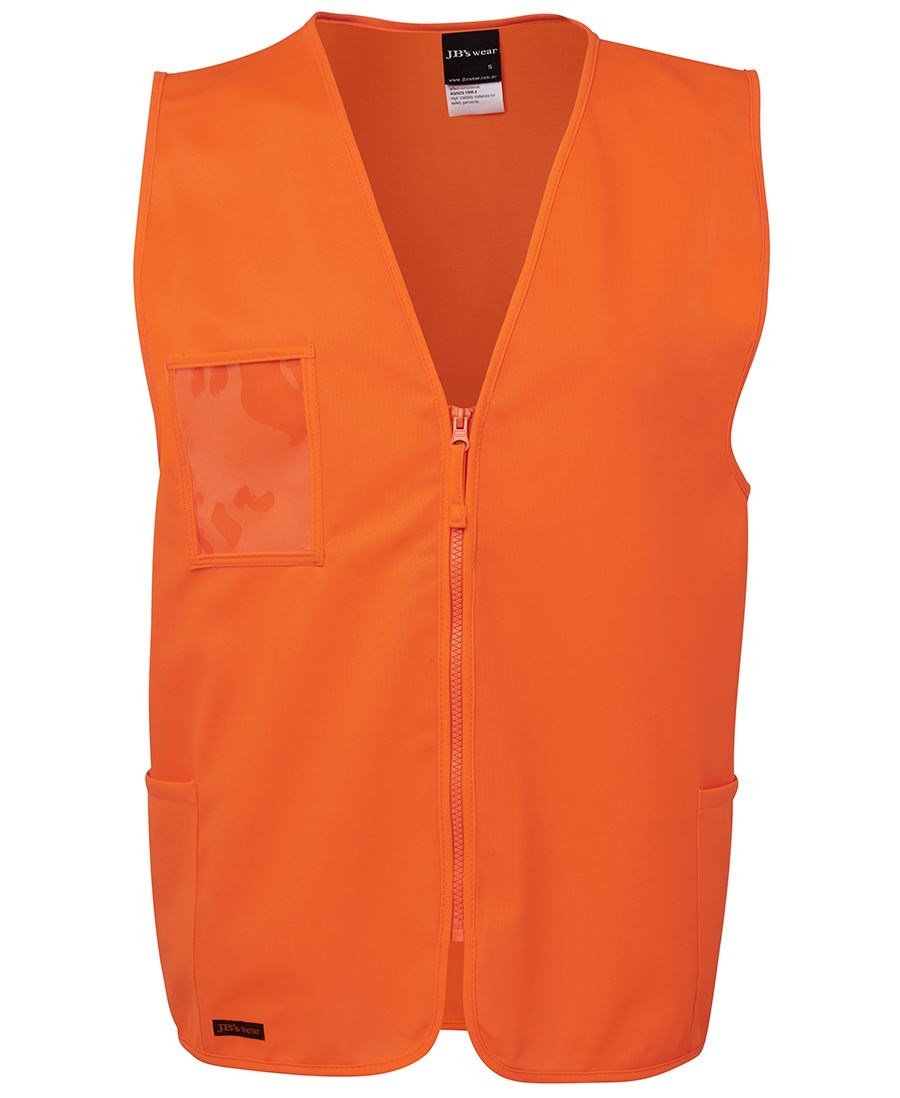 JB's HV ZIP SAFETY VEST