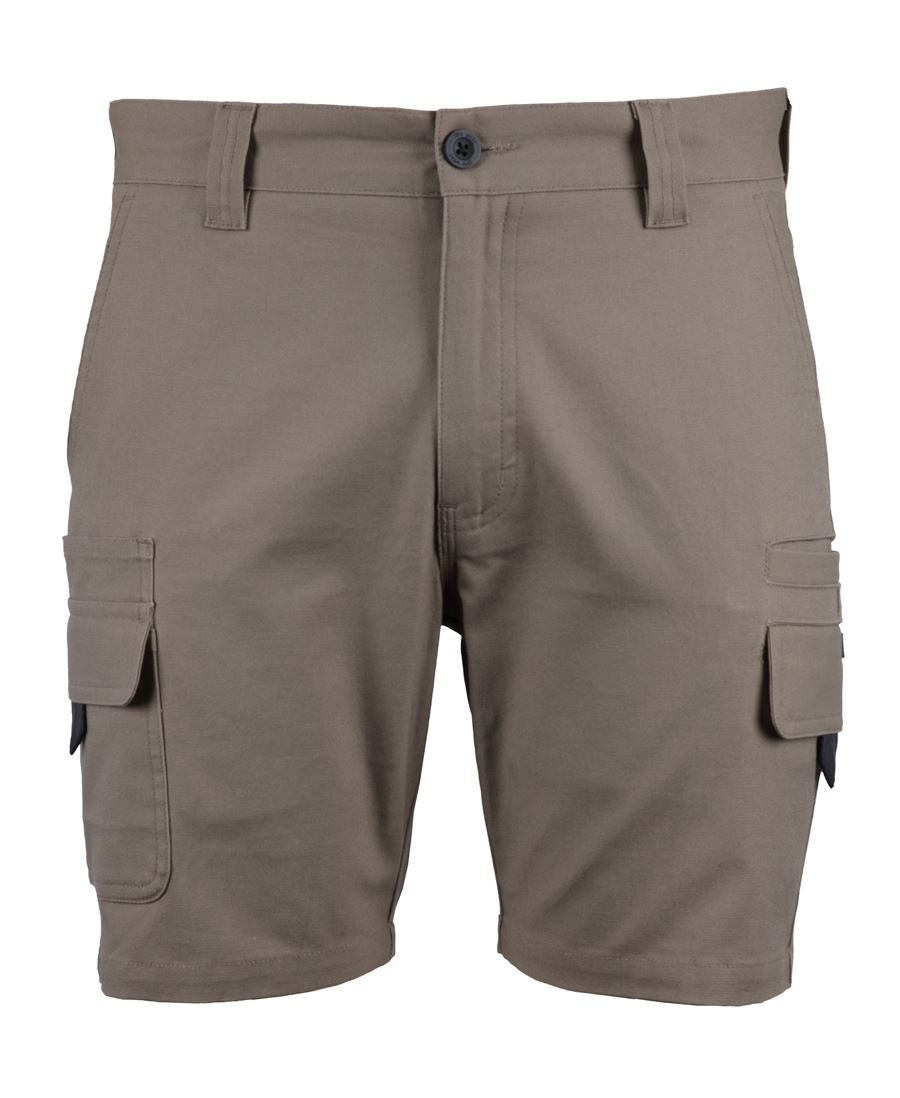 JB's MULTI POCKET STRETCH CANVAS SHORT TAUPE - 6MSC