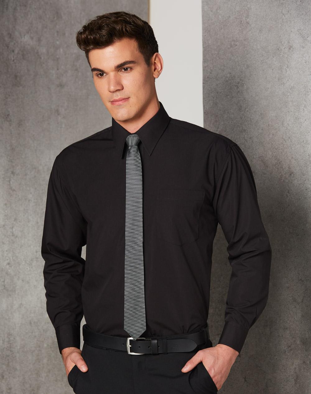 Man's poplin shirt,long sleeve - BS01L