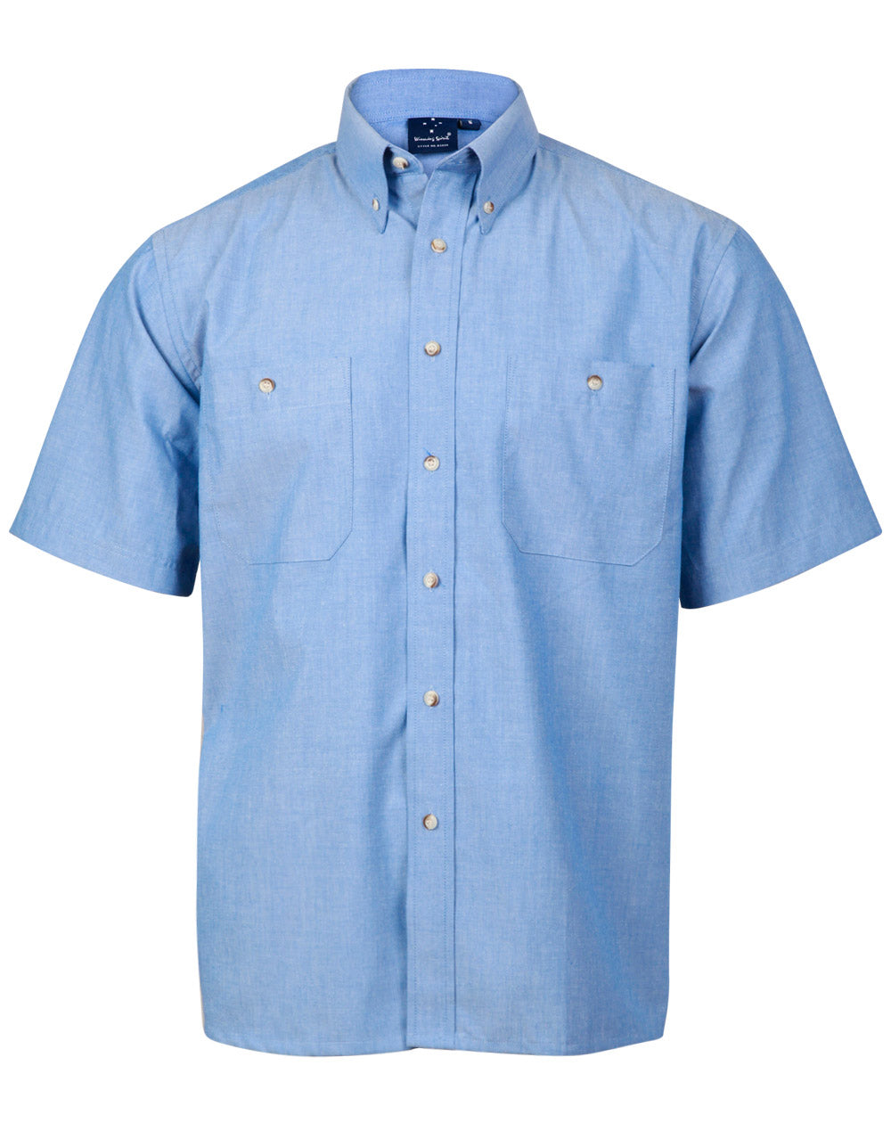 Mens w/f chambray shirt S/S - BS03S