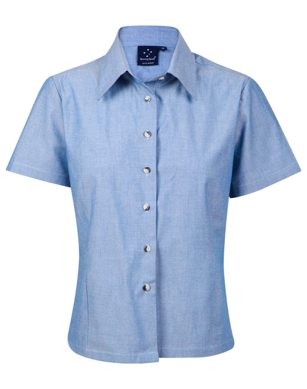 Ladies w/f S/S chambray shirt - BS05